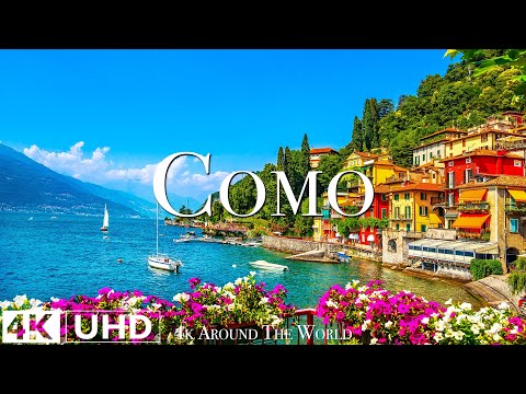 Lake Como Italy 4K • Scenic Relaxation Film with Peaceful Relaxing Music and Nature Video Ultra HD