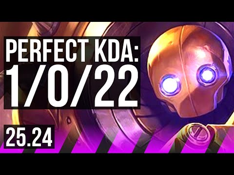 BLITZCRANK & Lucian vs PYKE & Sivir (SUP) | 1/0/22 | KR Master | 25.24