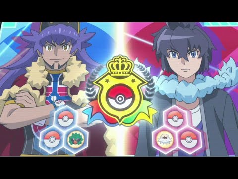 Leon Vs Alain Full Battle English subbed  | Pokemon Journey Episode 115