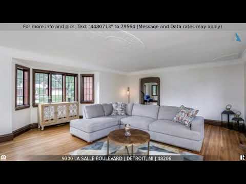 Priced at $365,000 - 9300 LA SALLE Boulevard, Detroit, MI 48206