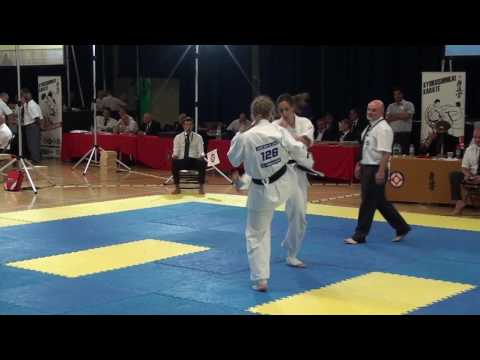 British Karate Kyokushinkai 8th Cup of Europe Irina Valieva v Aneta Meskauskiene