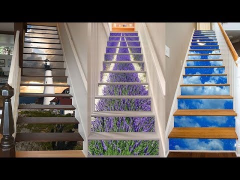 Creative 3D Stairway Stickers Designs