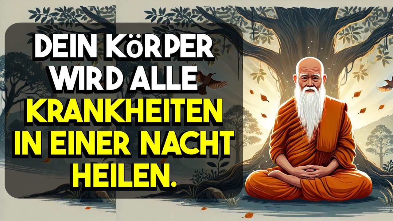 Der Körper wird die ganze Nacht lang Krankheiten heilen. Buddha-Geschichte.