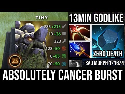 Absolutely Cancer Burst Damage Daedalus Tiny 100% Deleted Morphling - 13Min Godlike 26Kills DotA 2