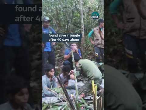 Four kids survive 40 days in jungle after plane crash #itvnews #colombia