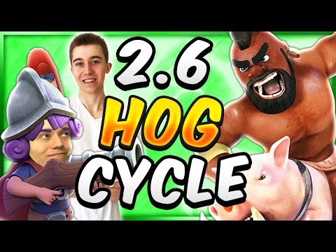 MOST SKILLFUL DECK IN CLASH ROYALE! 2.6 HOG RIDER CYCLE DECK!