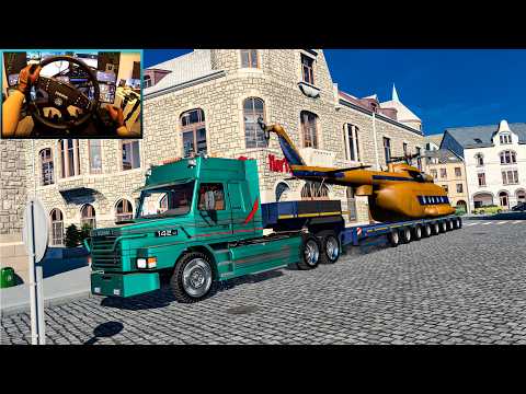 Extreme Heavy Haul in Norway 🇳🇴 Transporting a Mi-8 Helicopter with a Classic Scania | ETS2