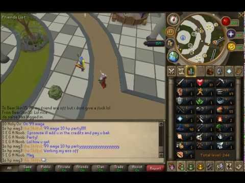runescape 99 mage 10 hp! (1o hp mag3)