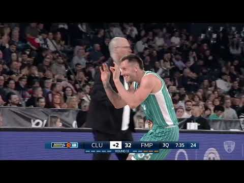AdmiralBet ABA League 2025/26, highlights, Round 13: U-BT Cluj-Napoca - FMP (3.1.2026)