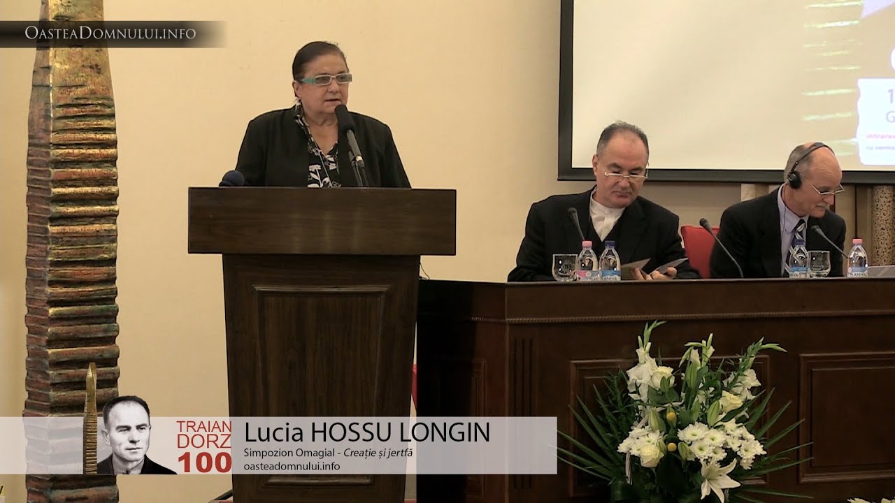Lucia HOSSU LONGIN – Simpozion Omagial Traian Dorz 100 – Cluj, 12 sept. 2013