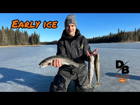 Finding First Ice! | Gull Lake, Duck Mountains Fishing
