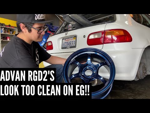 $1800 WHEELS ON THE EG HATCH! ADVAN RGD2's LOOK TOO CLEAN!