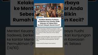 Sindiran Pedas Menkeu ke Menteri Ara: Kantor Sebesar Ini, Masa Bikin Rumah Rakyat Kecil?
