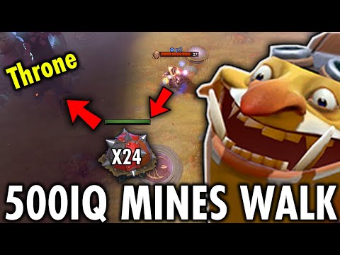 How the real man play techies!! WTF 500IQ One Shot Throne ft Hilarious Mines Walk..