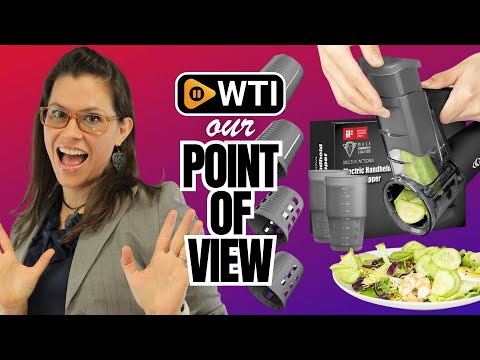 KEOUKE Electric Vegetable Slicer Handheld Cordless Salad Shooter One Touch Easy Control Rotary Grater Vegetable Shredder with Ice Shaving Blade - WTI product video review