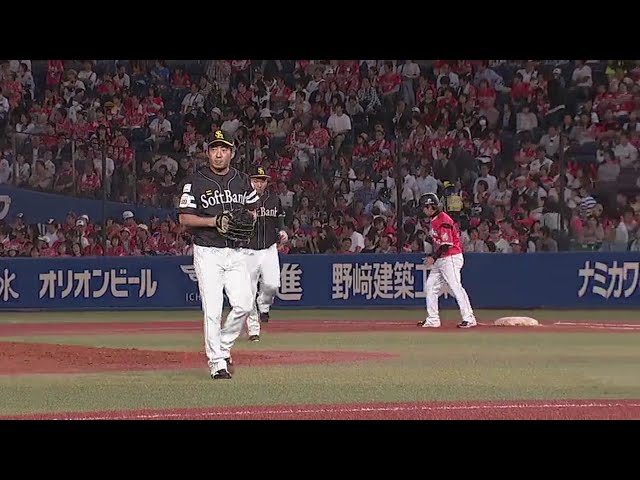 【6回裏】39試合連続自責点ゼロ!! ホークス・嘉弥真が今日も抑えた!! 2018/9/19 M-H