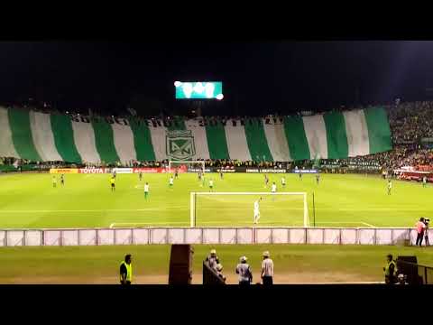 "Tapa tribunas los del sur .. Nacional vs delfin de Ecuador 2018" Barra: Los del Sur • Club: Atlético Nacional