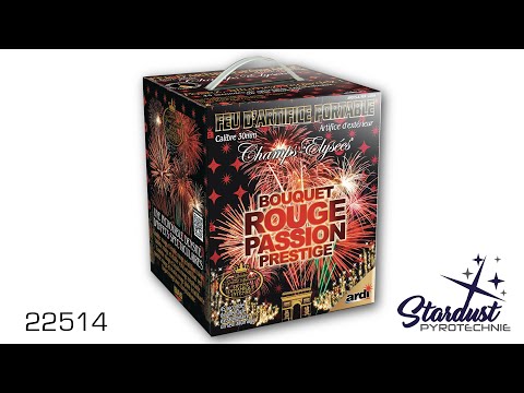 Feu d'artifice PORTABLE® BOUQUET ROUGE PASSION PRESTIGE - 22514 - STARDUST Pyrotechnie