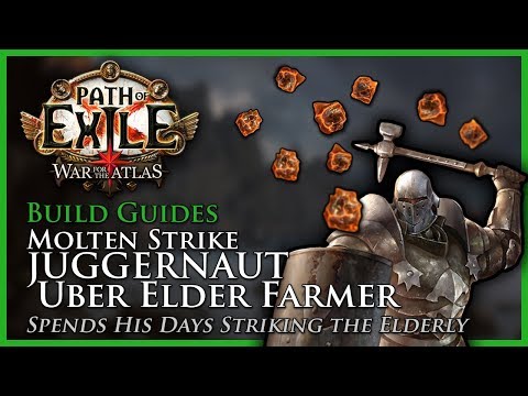 Path of Exile [3.4]: Molten Strike Juggernaut: Uber Elder Farmer - Build Guide Video
