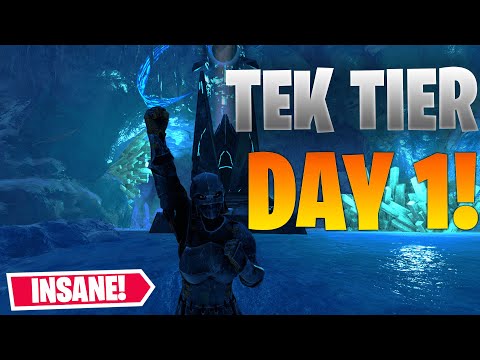 UPGRADING OUR ICE CAVE TO TEK TIER! - ARK