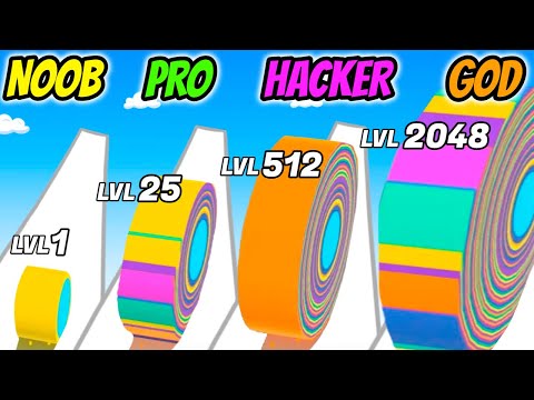 Peel Runner 3D - NOOB vs PRO vs HACKER vs GOD