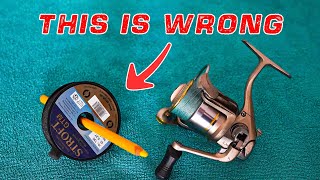 How to Spool a Spinning Reel without Line Twists! Best way to spool the fishing reel.