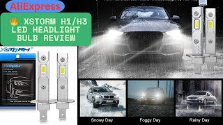 🔥 XSTORM H1/H3 LED Headlight Bulb Review | 50W 20000LM CSP Fanless Fog Light 12V 6000K Upgrade!