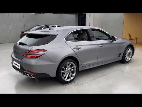 2022 GENESIS G70 Shooting Brake 2.0T 'Bond Silver' EXTERIOR/INTERIOR Walkaround in 4K