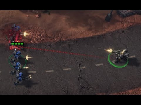 StarCraft 2 - Marines VS Jim Raynor