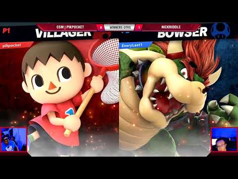 VS Weekly 11/7/19 - Winners Qtrs - CSM | Pikpocket (Villager) vs NickRiddle (Bowser) - SSBU