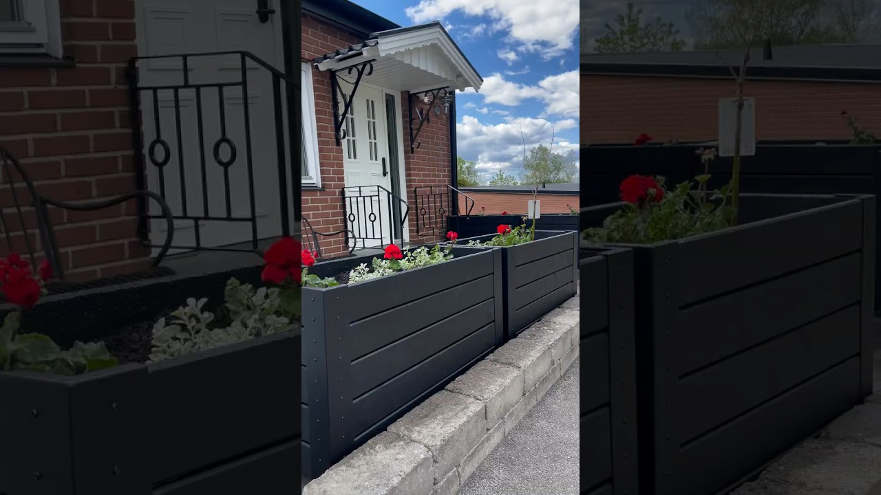 Cubic blomsterkasse m/hjul - 87×50×70 cm