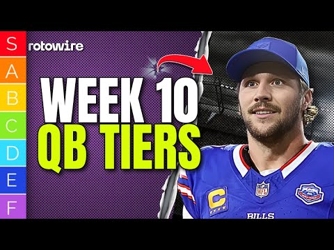 Thumbnail for Top 32 Quarterback Rankings & Tiers - Week 10 Fantasy Football