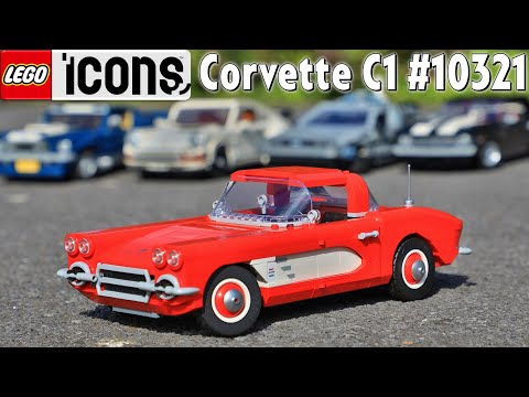 Vidéo LEGO Icons 10321 : Chevrolet Corvette C1