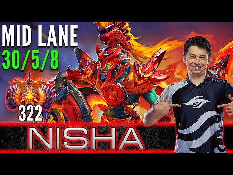 Liquid.Nisha  [ Huskar ]  Mid Lane Pro Gameplay  [ Patch 7.32d ]  Dota 2 Full Game