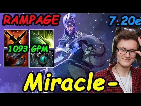 Liquid Miracle - [Luna] UNHUMAN 1090 GPM RAMPAGE BeastMODE | Dota2 7.20 Rank