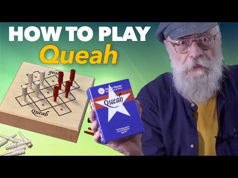 Queahis a traditional 2 player strategy board game from Liberia.