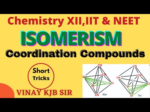Isomerism in coordination compounds with tricks | KJB | PW