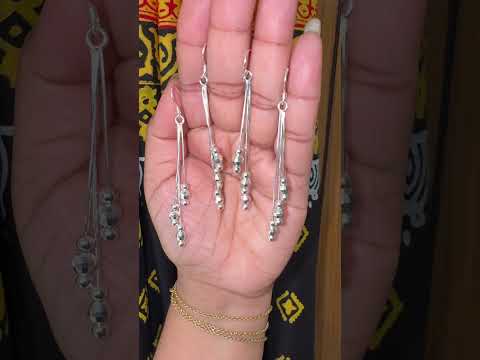 Silver long earrings for order plz call 01954555530#foryou #jewellery