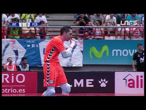 Paradas de Jesús Herrero en el Movistar Inter - FC Barcelona Lassa. Play Off 2º Final