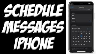 How to Schedule Text Messages on iPhone 📲| Schedule iMessages on iPhone | iOS 14