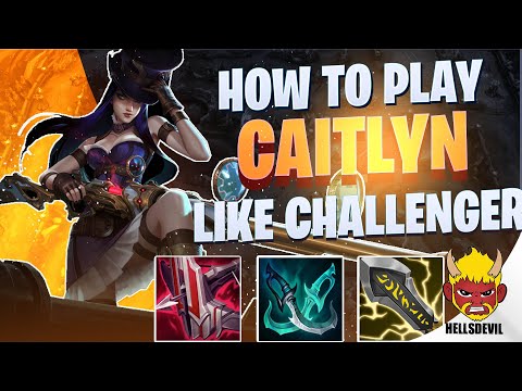 WILD RIFT | How To Play Caitlyn Like A Challenger! | Challenger Caitlyn Gameplay | Guide & Build