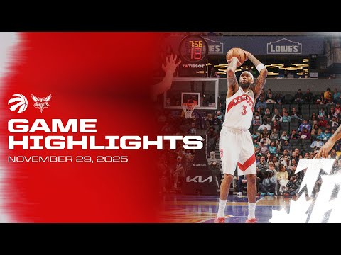 Raptors at Hornets Game Highlights | November 29, 2025