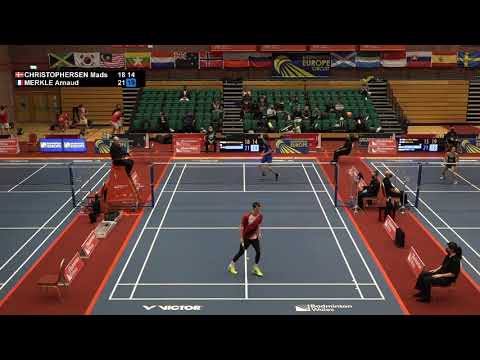 Match point - Mads Christophersen vs Arnaud Merkle - MS, SF – Welsh Intl. 2021