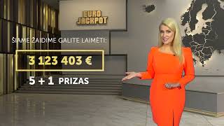 EUROJACKPOT 956 tiražas (2026 10 24)