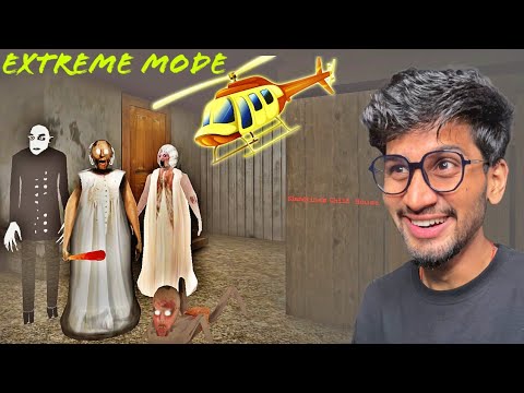 HELICOPTER ESCAPE IN EXTREME MODE IN GRANNY CHAPTER 1 [ UNOFFICIAL UPDATE ]