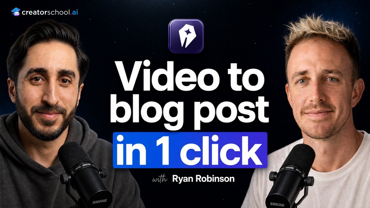 Video to blog in one click