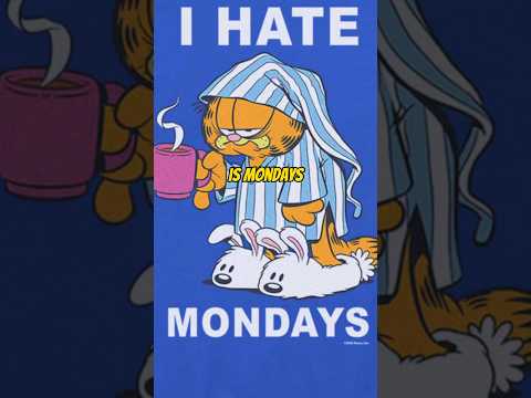 Why Garfield hates Mondays! #cartoons #comicstrip #ihatemondays #garfield #comics