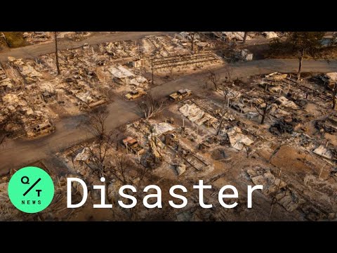 Oregon Fires: Drone Video Shows Destruction