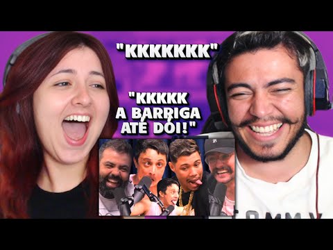 MELHORES MOMENTOS DILERA E PSIU NO FLOW | REACT em CASAL