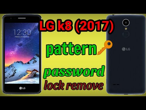 LG k8 2017 pattern lock remove